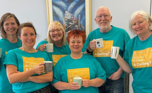 Members of staff promoting Celebrating Calling 