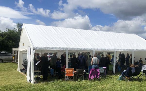St Columba church tent