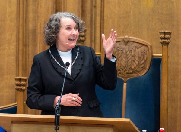 Rt Rev Rosie Frew at the General Assembly.