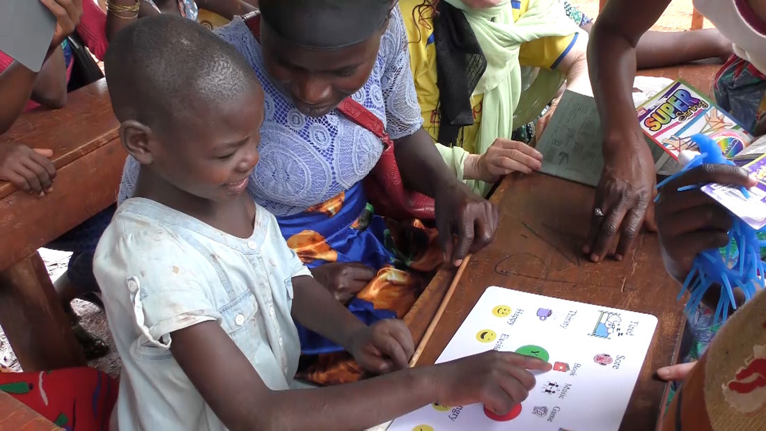 Sunflower sanctuary Child reading a book